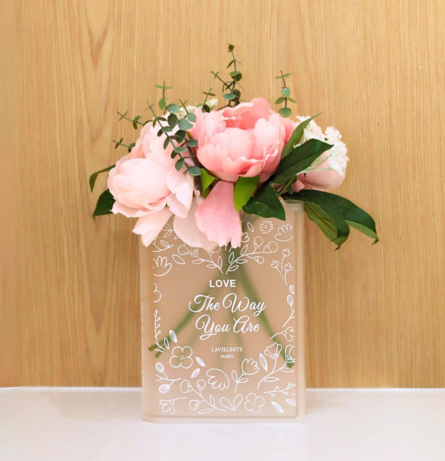 Blooming Acrylic Book Vase Home Decor Gifts for Book Lovers and Readers Bookish Gifts for Special Occasions, Birthdays, and Housewarmings