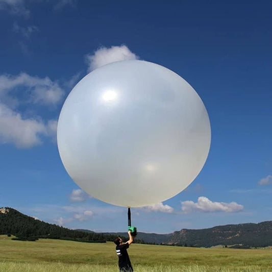 Nballoon 72 inch Giant Weather Balloon White For Meteorological Investigation Holiday Party Decoration Entertainment Toys