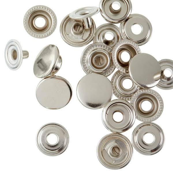 Silver Heavy Duty Snaps by Loops & Threads