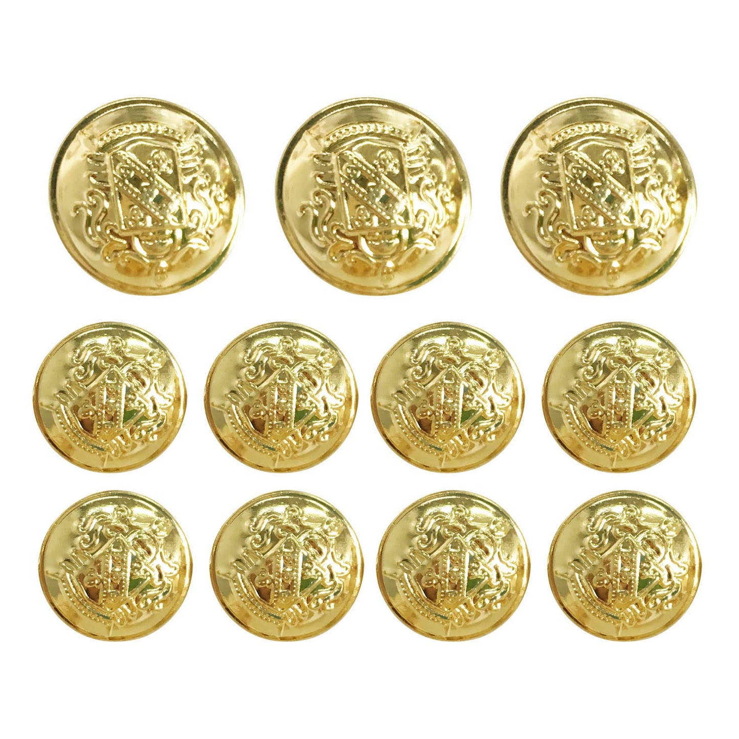 Grekywin Vintage Metal Button Brass High-Grade Buttons for Jeans